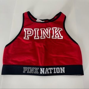 Pink Sports Bra, Red Size M